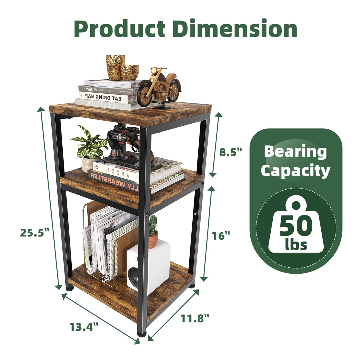 3 Tiers Shelf Side Table T56041