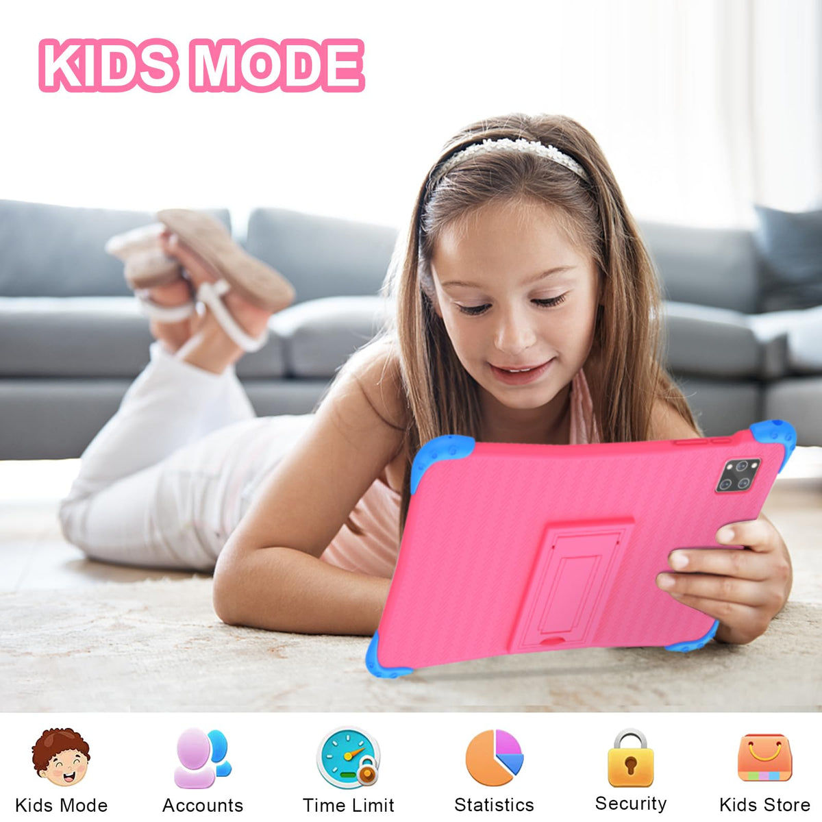 10 inch Android 14 Kids Tablet with Case L52986