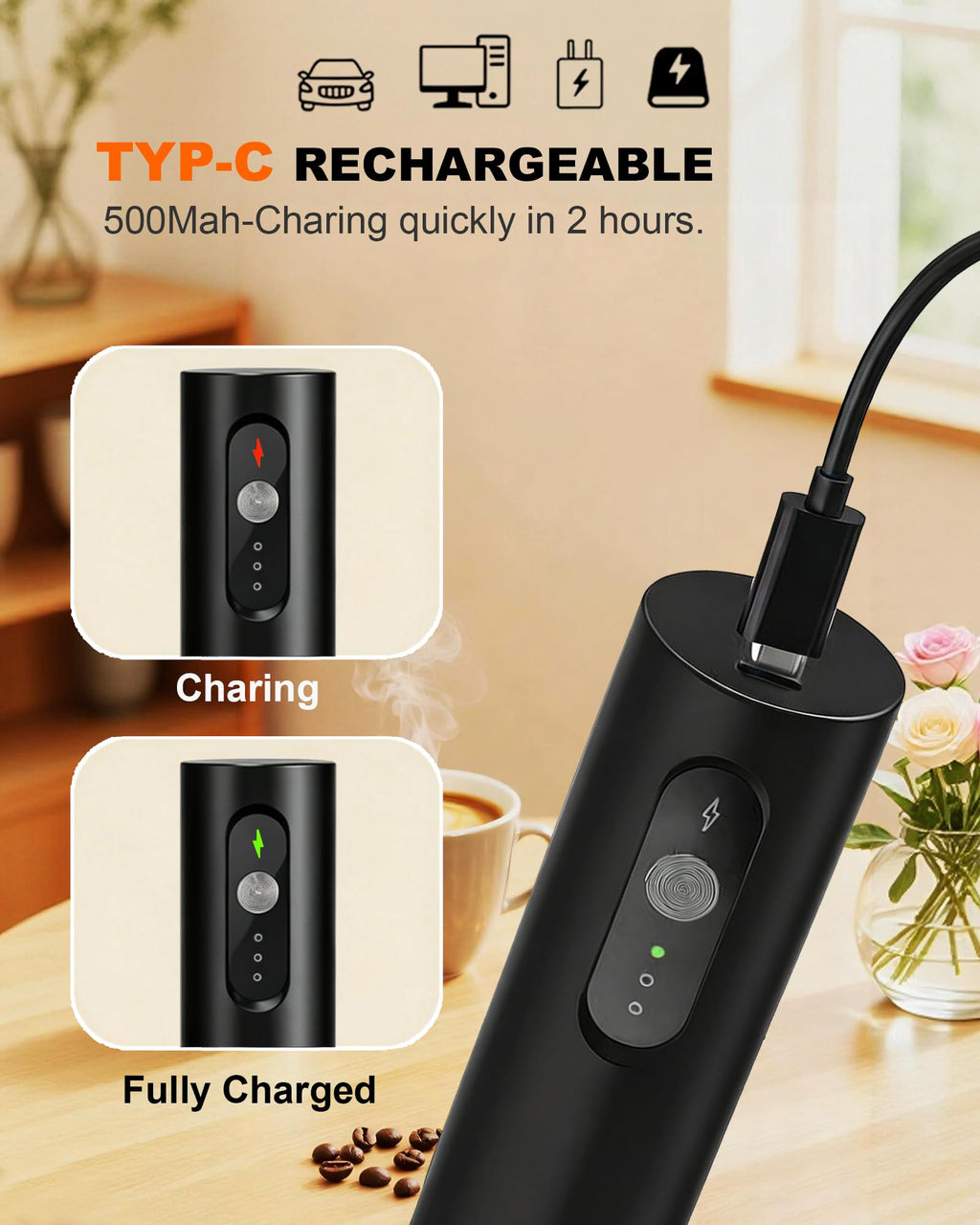 Rechargeable Handheld Milk Frother R59910