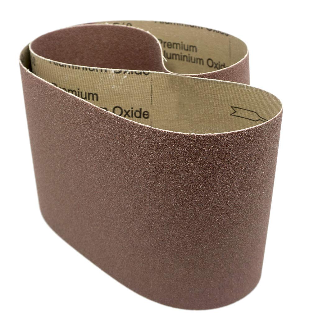 6” x 48” Aluminum Oxide Sanding Belts 120 Grit 2 Pack I458287