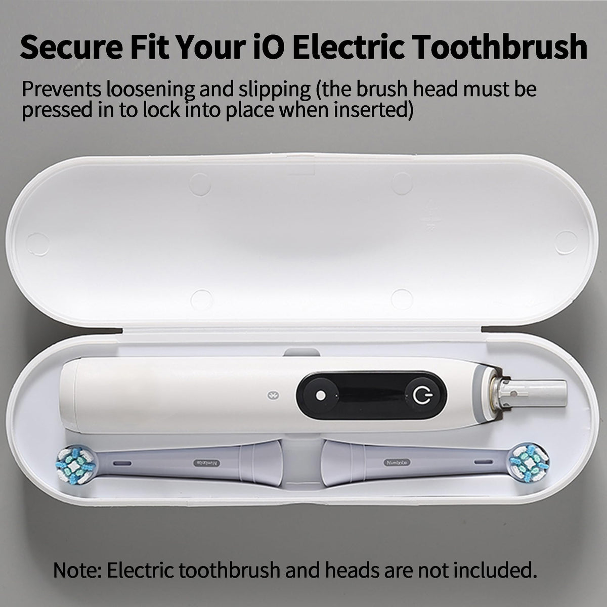 2 Pack Plastic Electric Toothbrush Travel Case A367