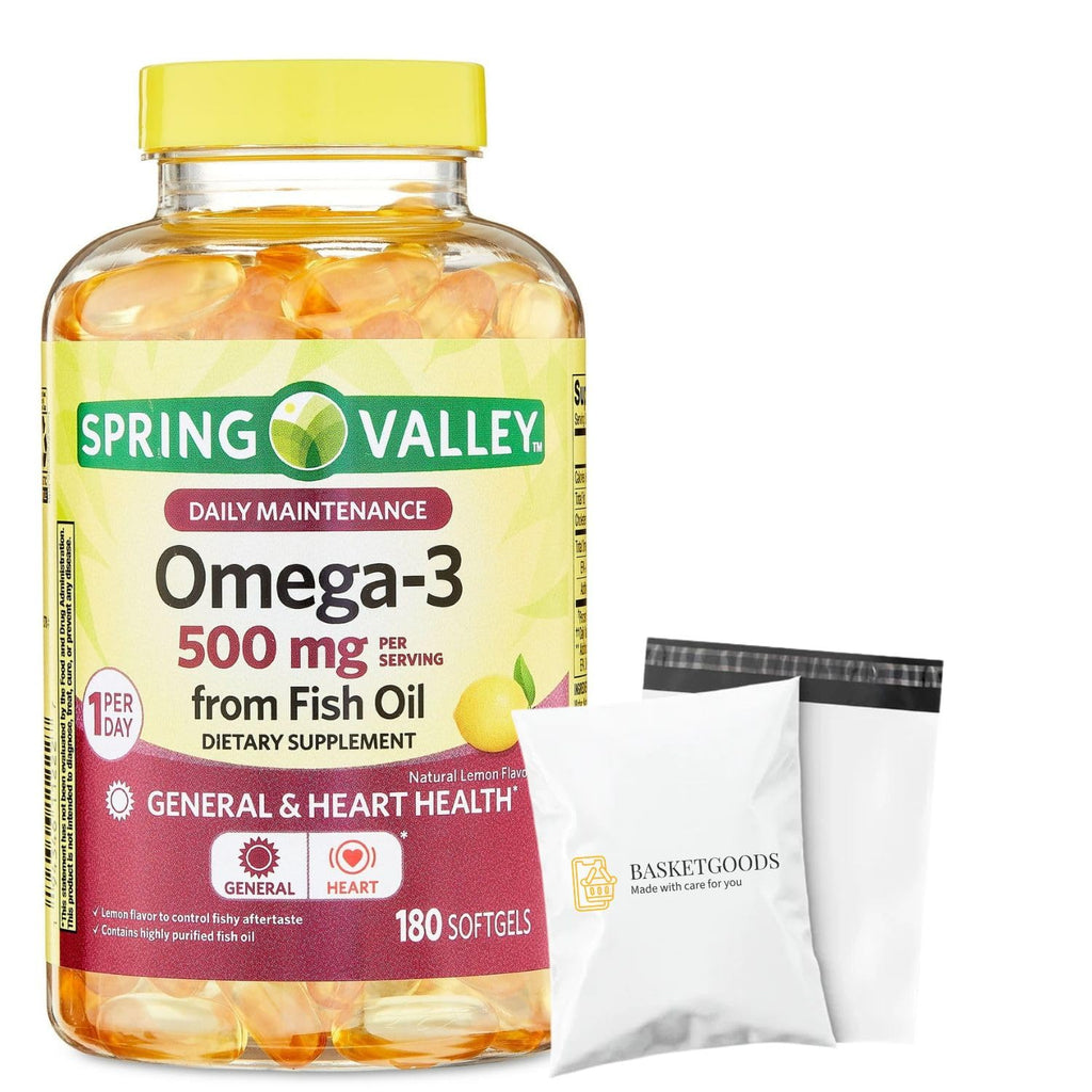 Omega-3 500 mg 180 Count Fish Oil Dietary Supplements T786500