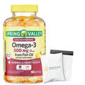 Omega-3 500 mg 180 Count Fish Oil Dietary Supplements T786500