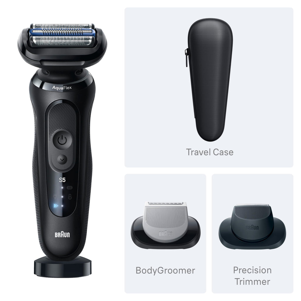 Black Wet & Dry Electric Shaver with Trimmer Q511