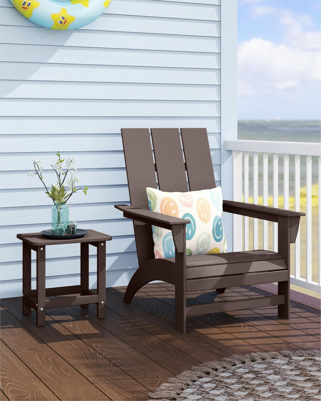 Set of 2 HDPE Outdoor Side Table S272