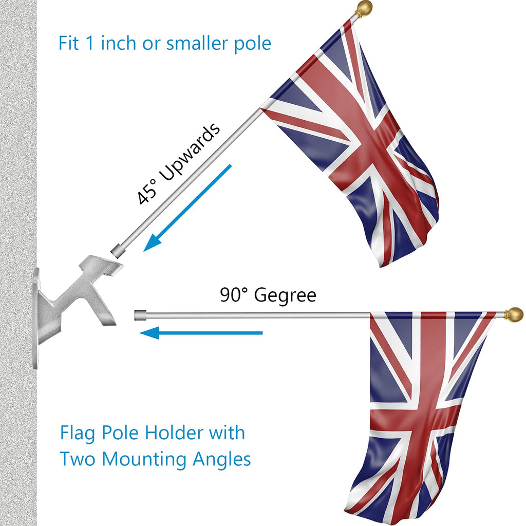 Heavy Duty Aluminum Flag Pole Holder 1" Inner Diameter Z2057