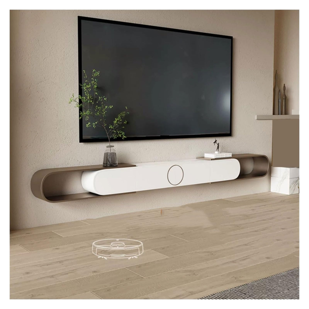 Expandable Wall Mounted TV Stand with Storage V831437