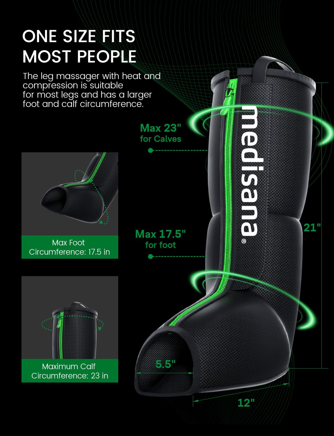 Leg Compression Massager with Heat A1493