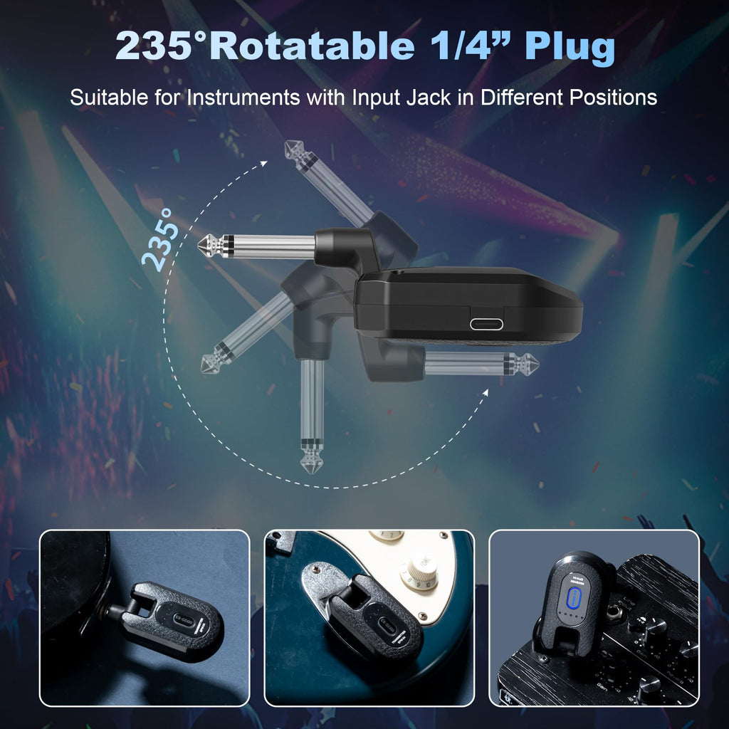 Wireless Guitar System 2.4GHz for Electric Guitar Bass C45264