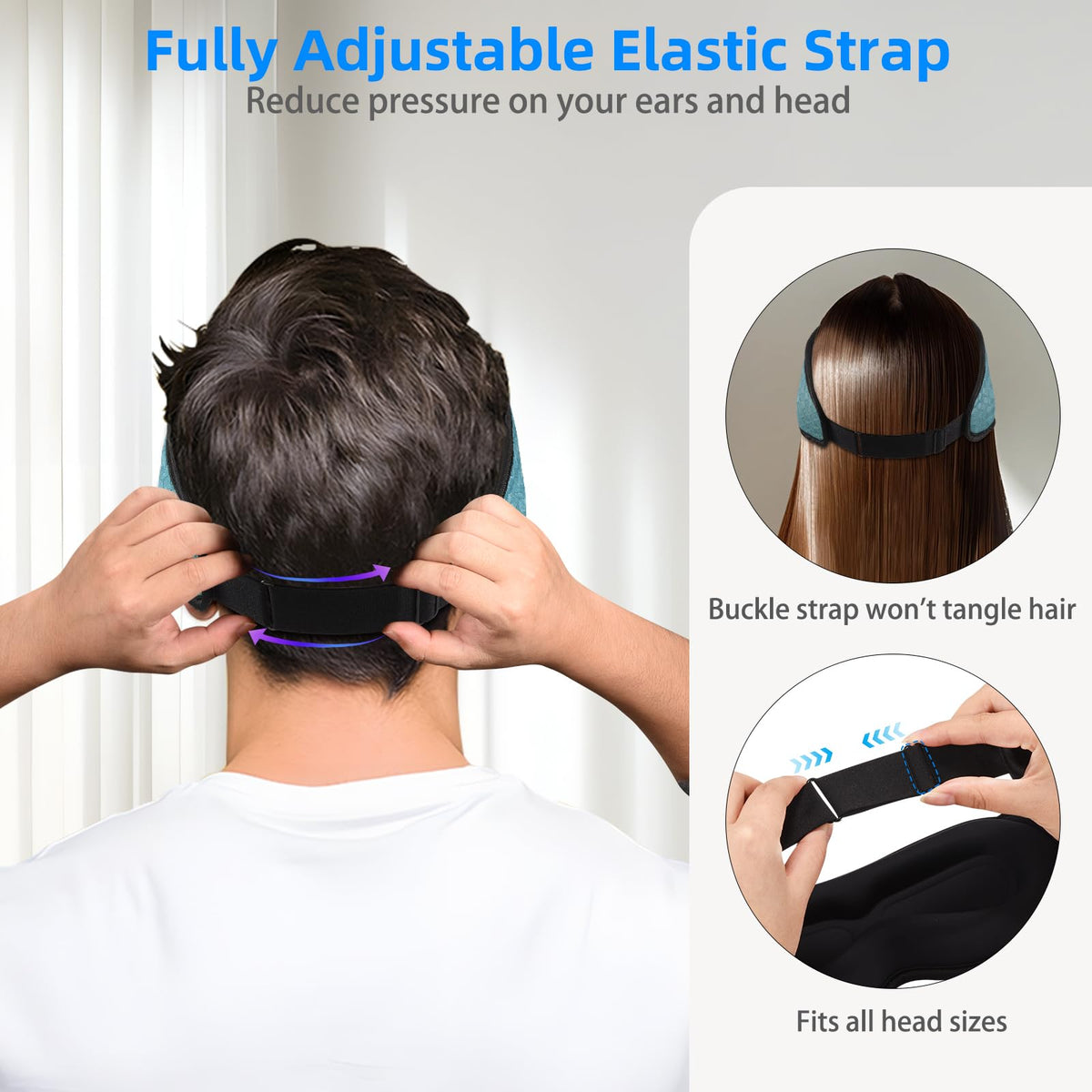 Adjustable Bluetooth 3D Sleep Mask I18566