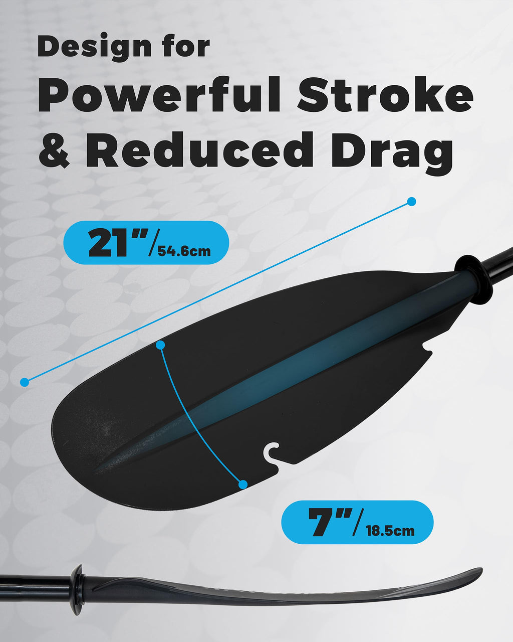 Adjustable Aluminum Kayak Paddle with Drip Rings V748