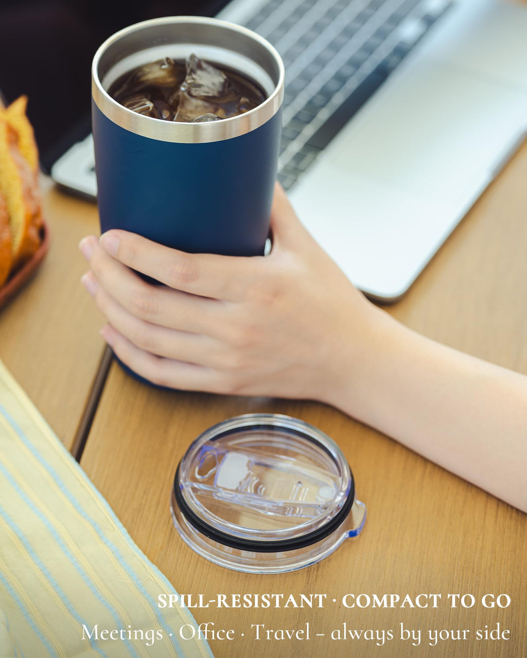 20oz Stainless Steel Insulated Travel Coffee Tumbler with Straw M628