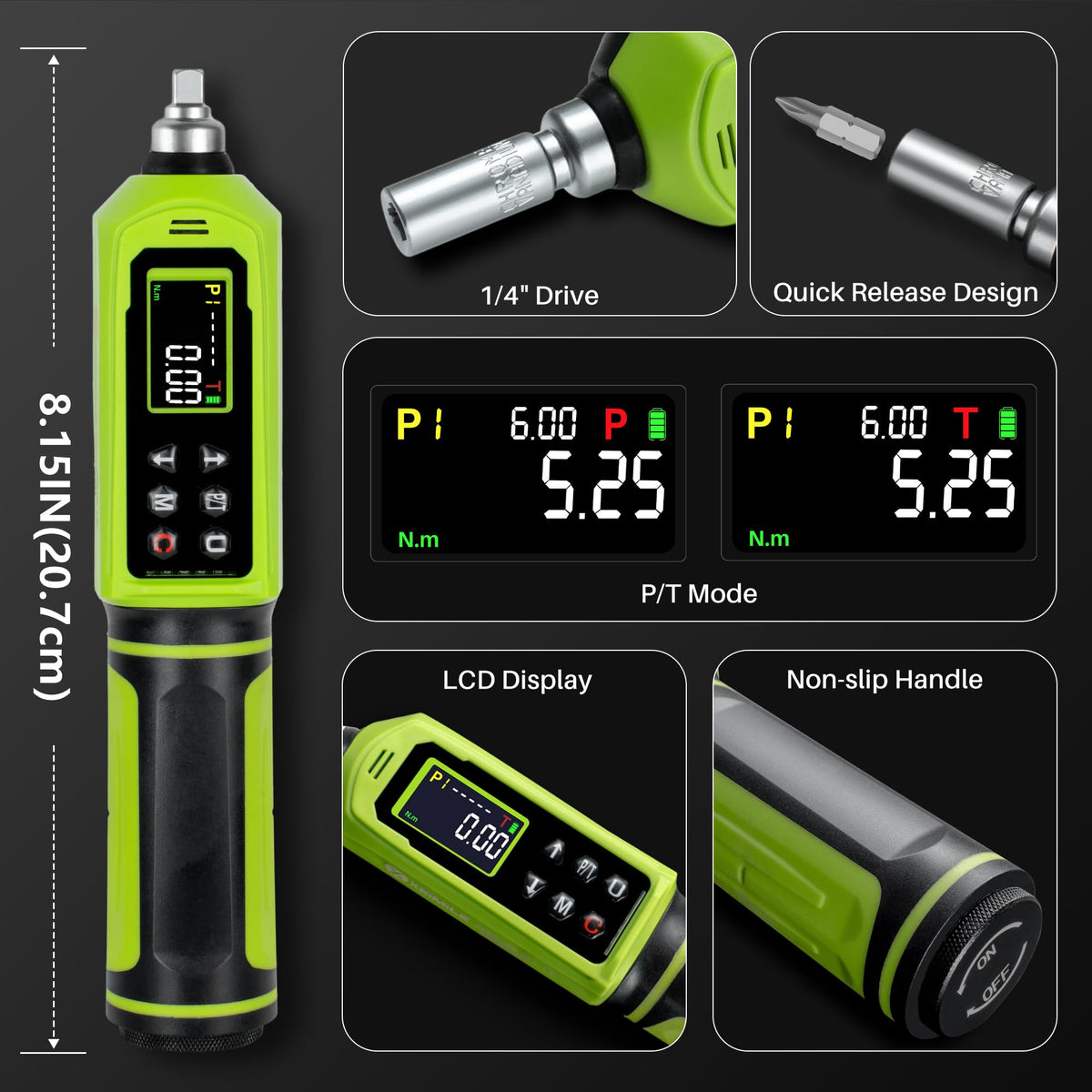 1/4" Drive Digital Torque Screwdriver D587