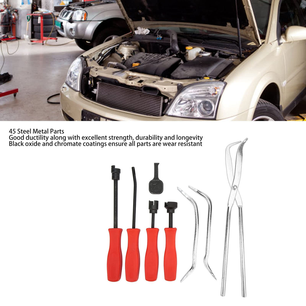 8 Pcs Drum Brake Tool Kit with Storage Box N77093