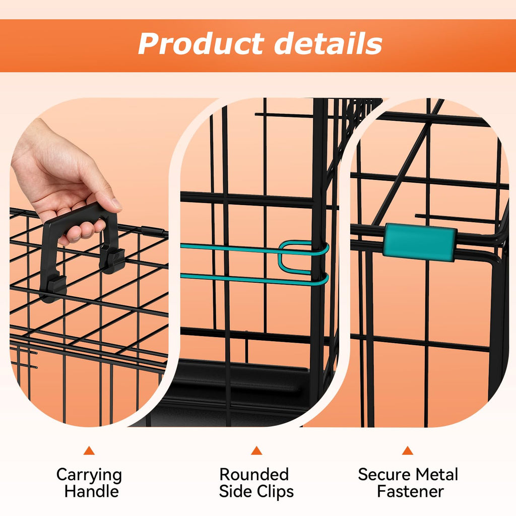 24" Foldable Metal Dog Crate S41225