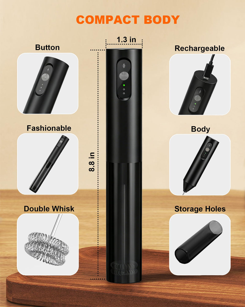 Rechargeable Handheld Milk Frother R59910