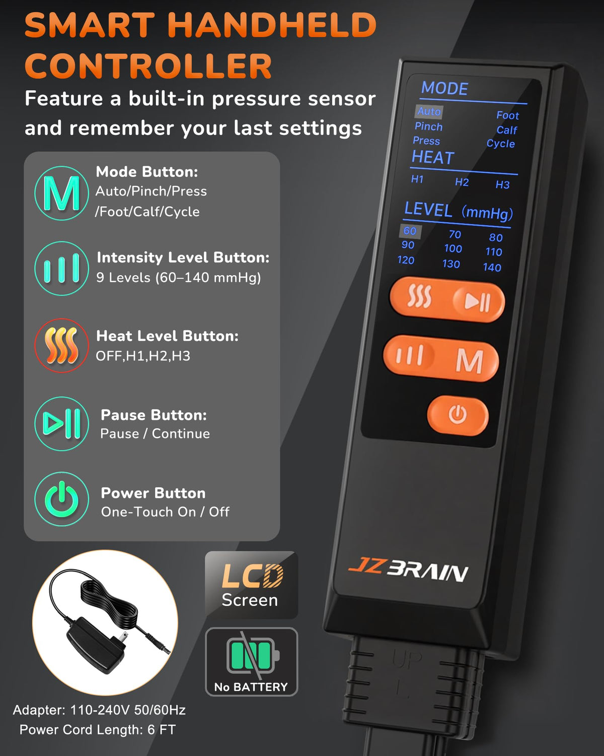 Leg Compression Massager with Heat M985