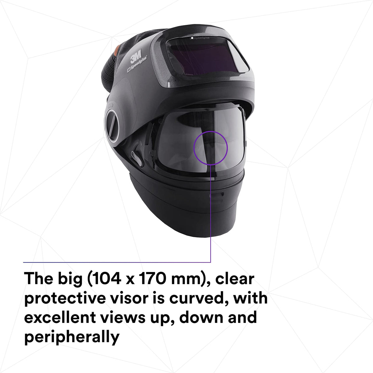 Heavy-Duty Welding Helmet with PAPR Assembly P753