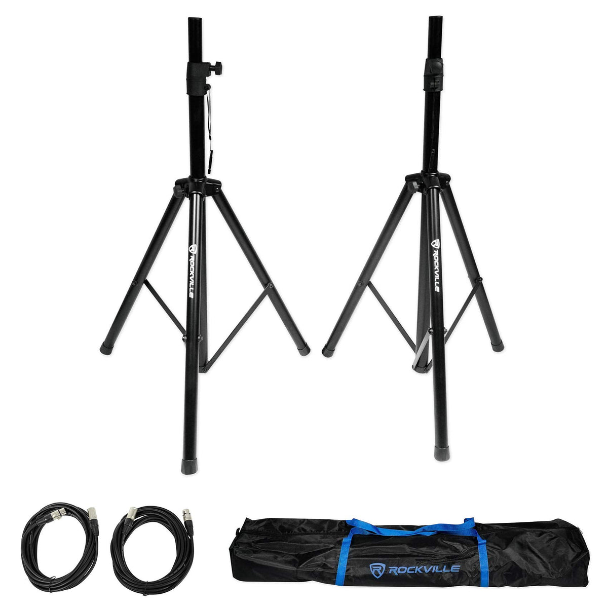 15" Powered Active DJ PA Speaker Pair with Stands E276150