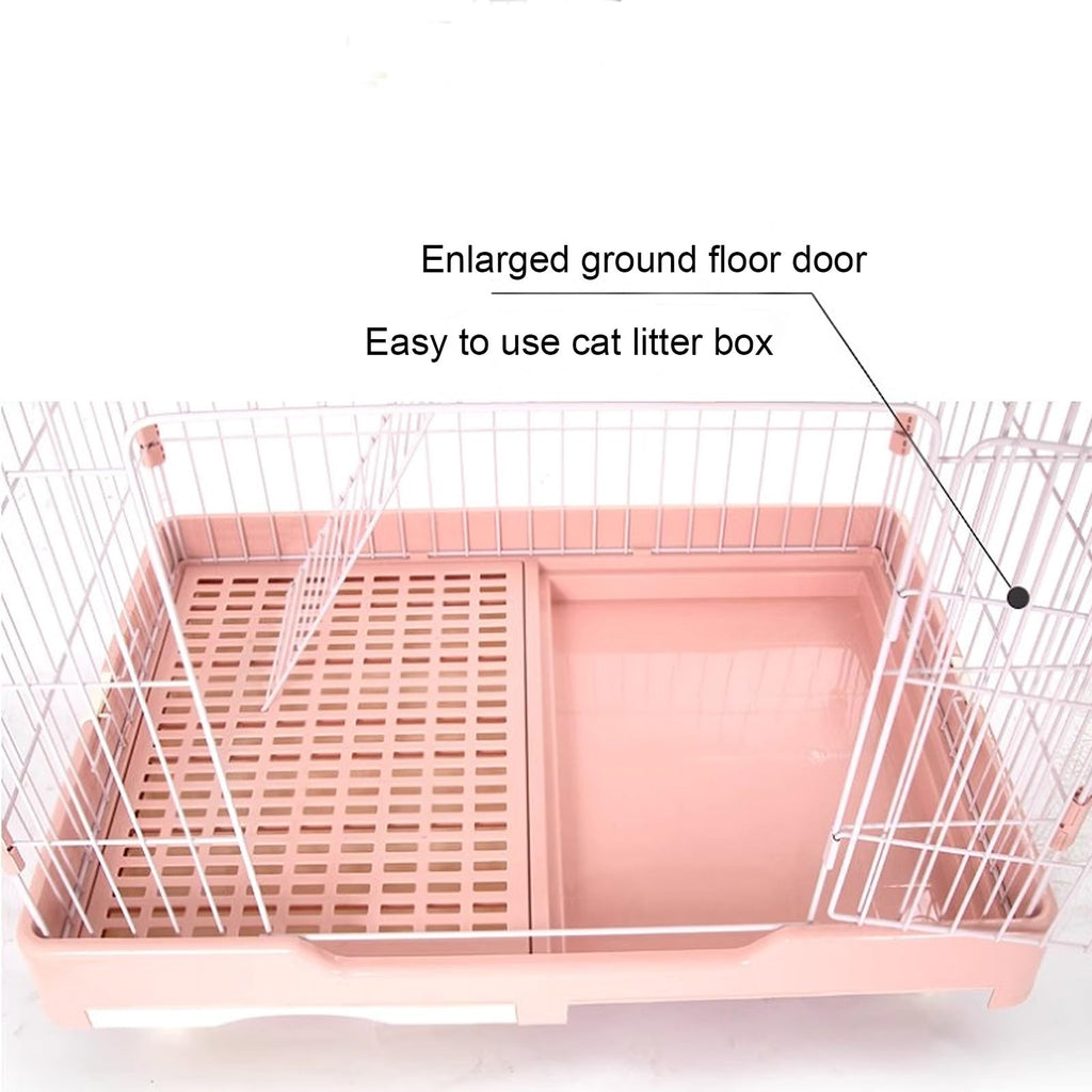 Foldable 4 Tier Detachable Cat Cage with Hammock K9218