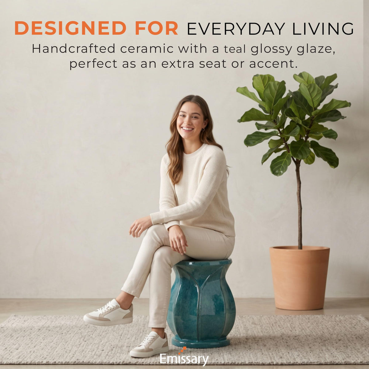 Teal Stool J18385