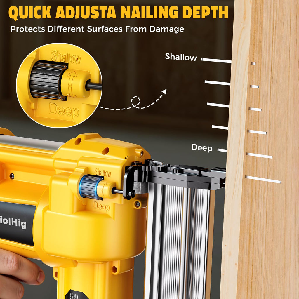 Cordless 2Inch Brad Nailer, 2-in-1 Staple Gun, 18 Gauge Battery Powered G472631