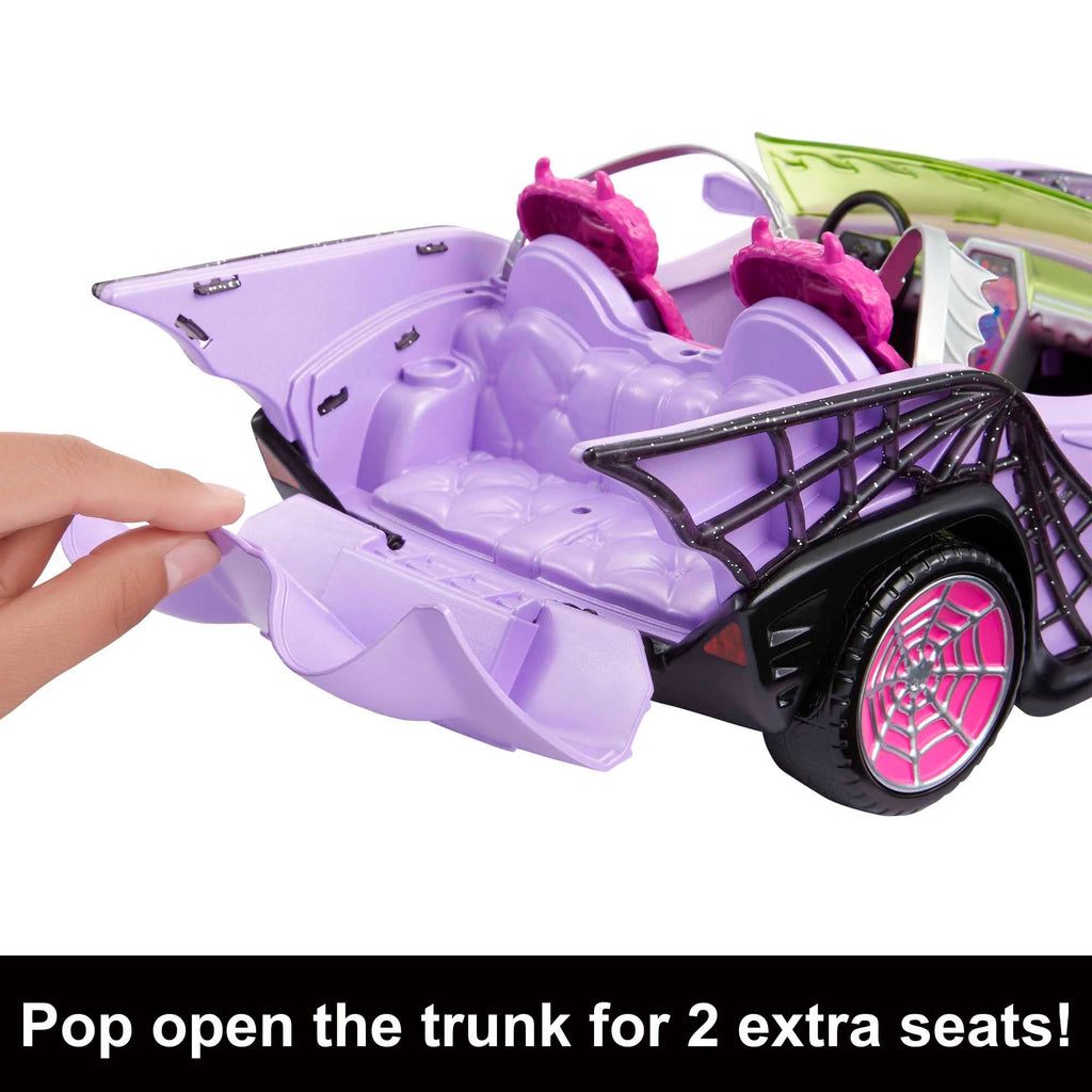 Purple Convertible Toy Car with Spiderweb Details N212