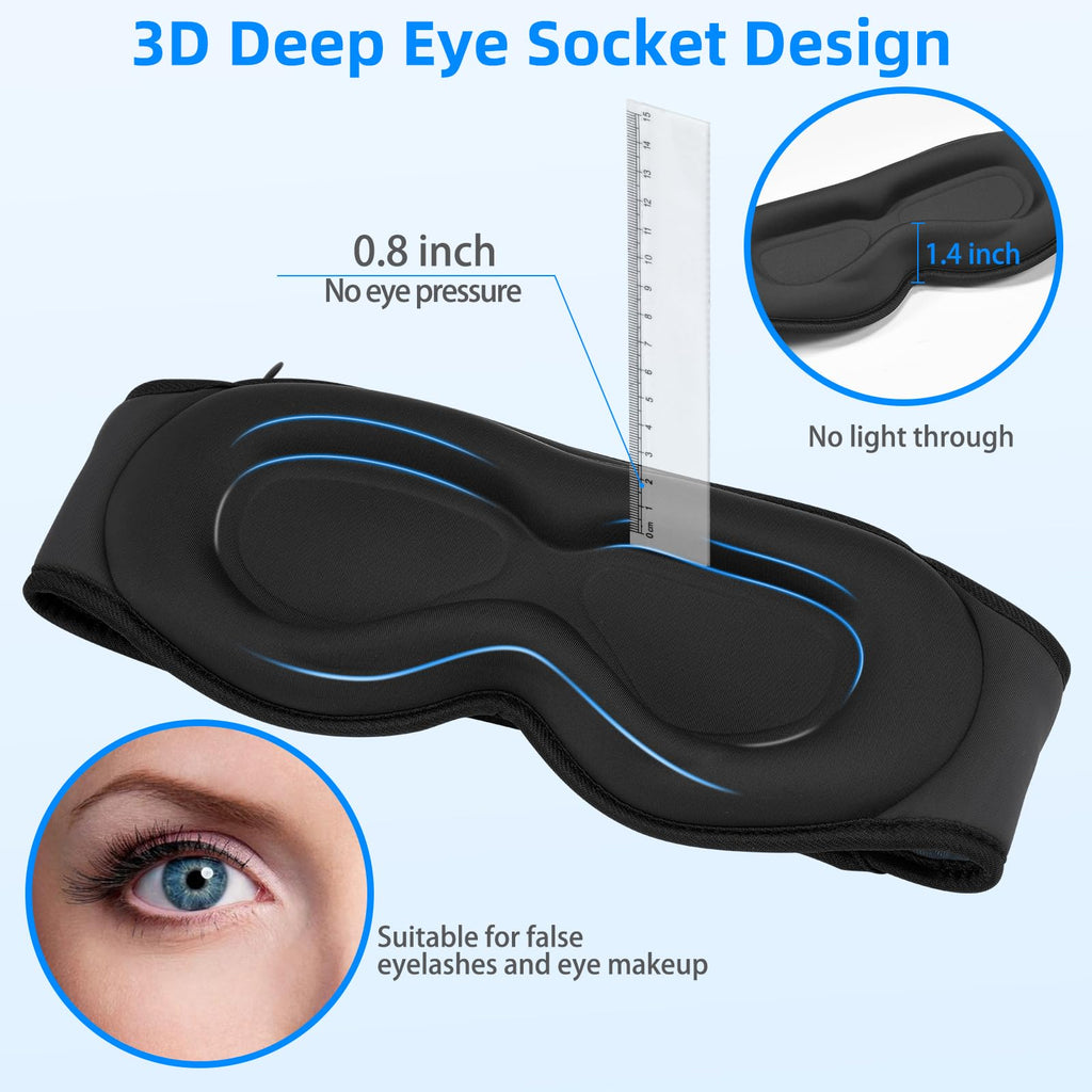 Adjustable Bluetooth 3D Sleep Mask I18566