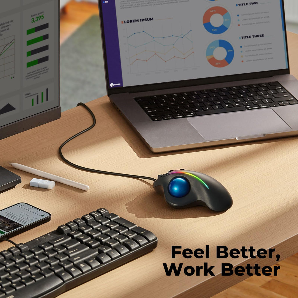 Ergonomic Trackball Mouse M397