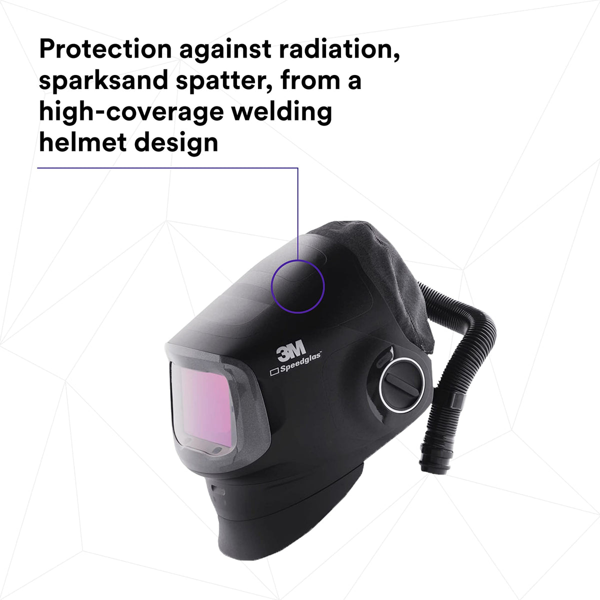 Heavy-Duty Welding Helmet with PAPR Assembly P753