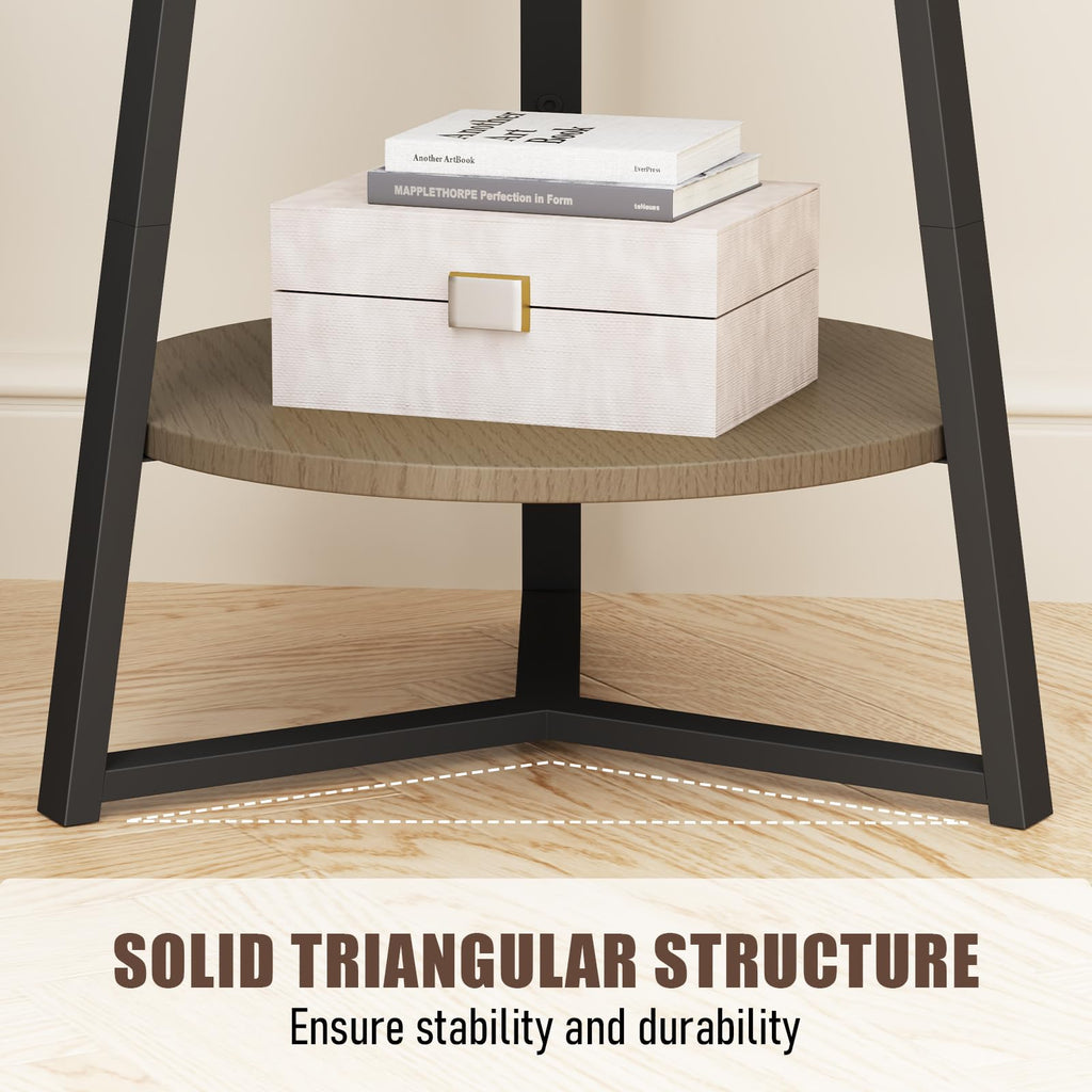 Round 2 Tier End Table with Storage Shelf Q862571