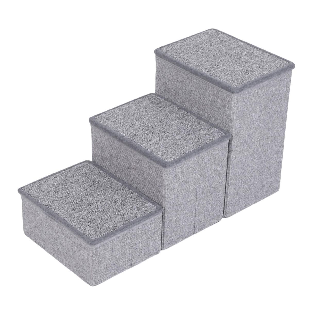 Foldable 3 Step Dog Stairs with Storage Q5051