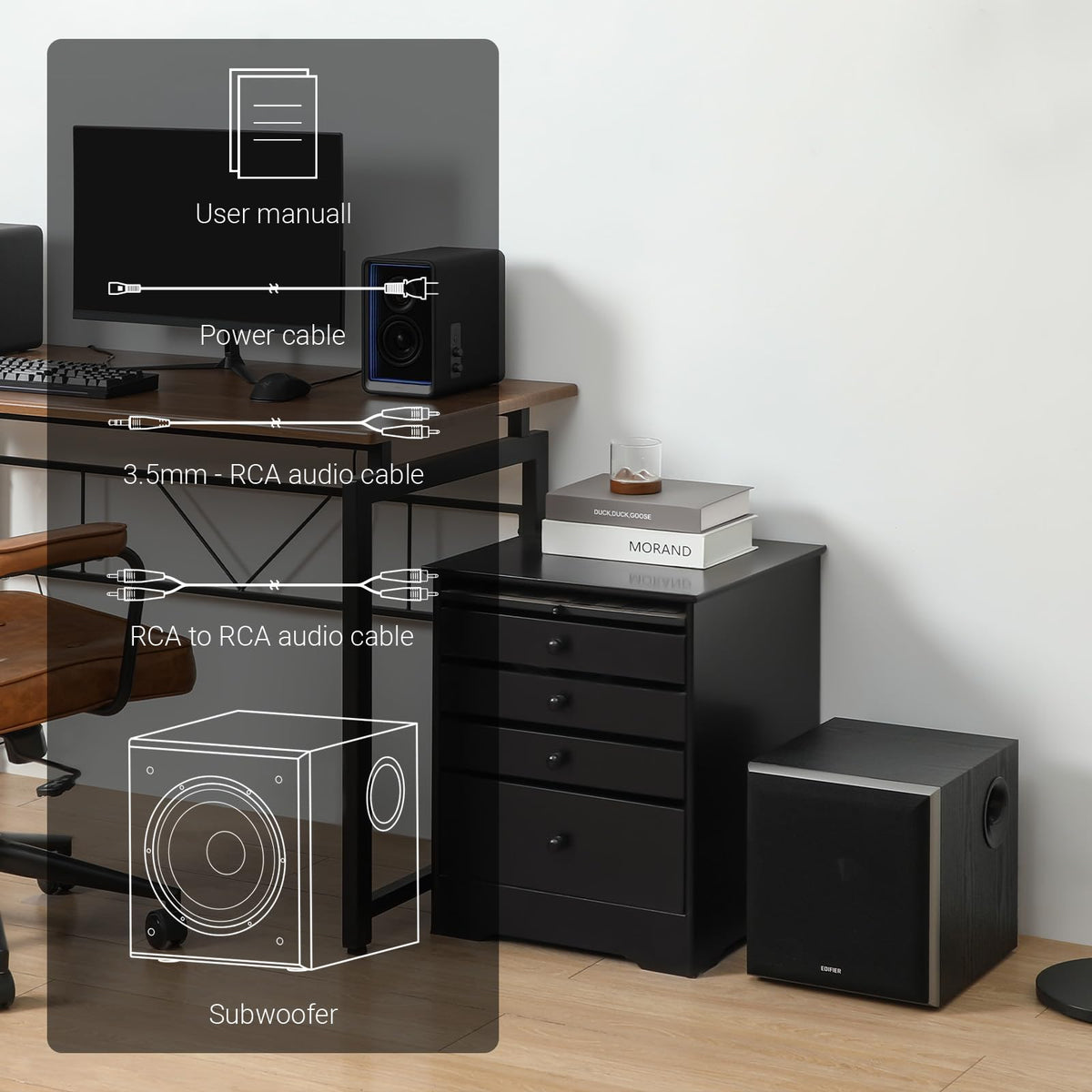 Powered Subwoofer with 8 inch Driver Q4322