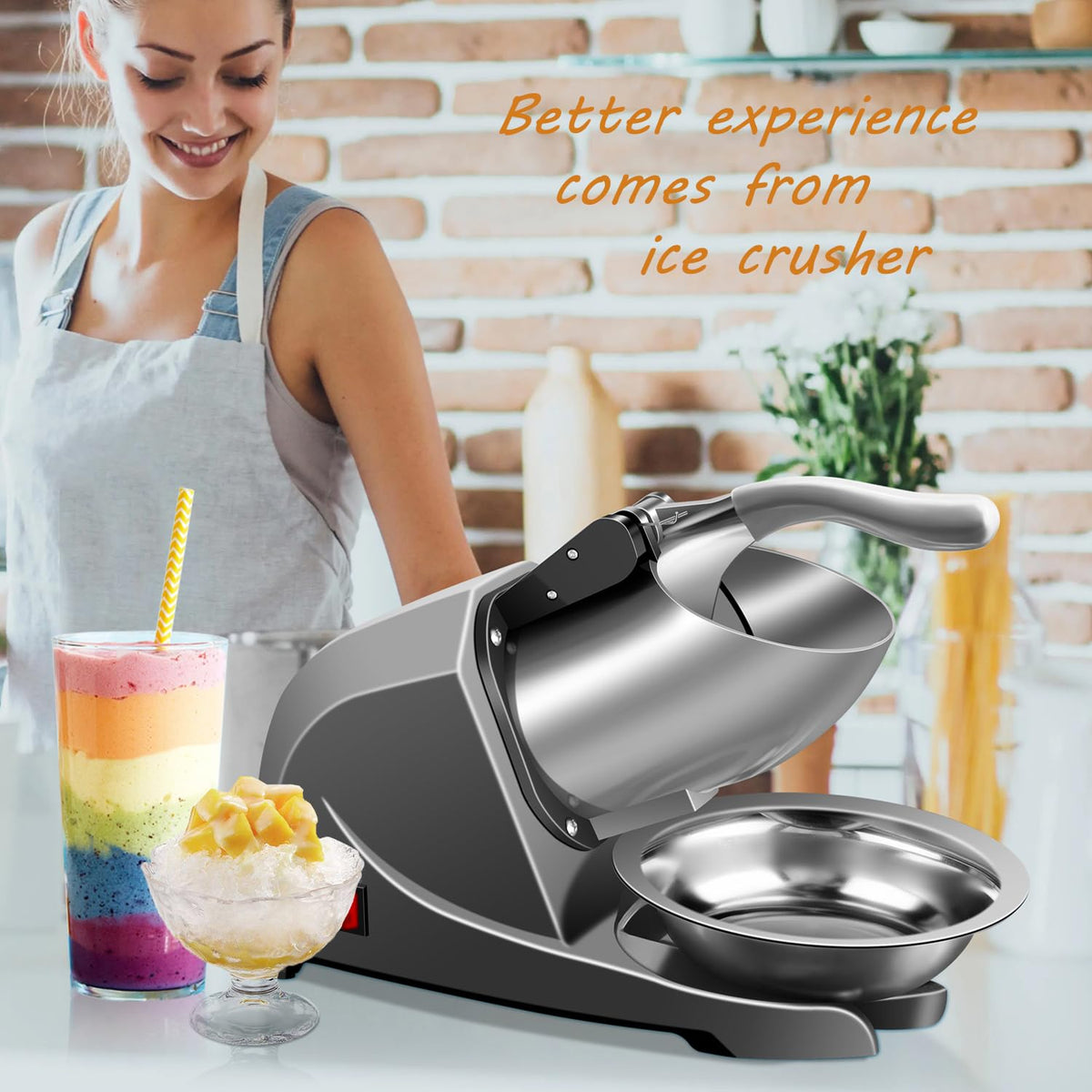 Ice Shaver Machine with Ice Tray S3615