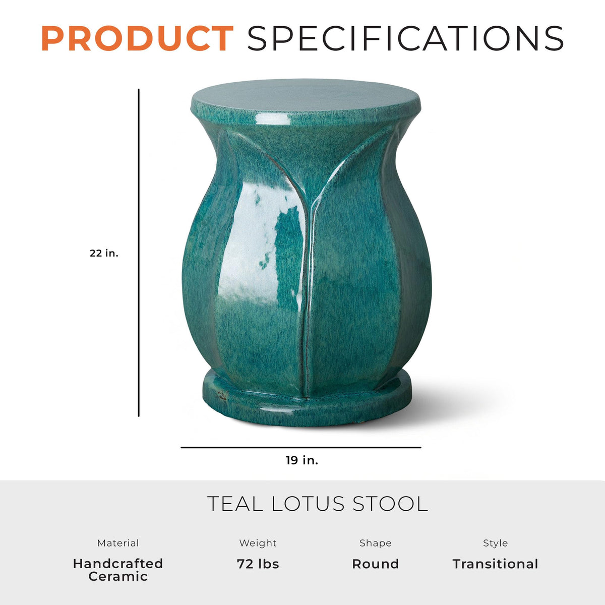 Teal Stool J18385