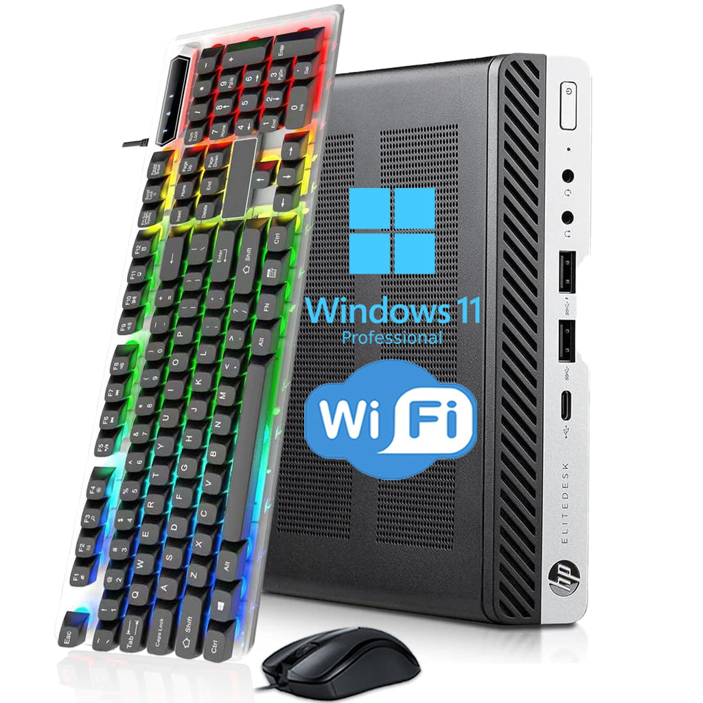 Mini PC Desktop Computer, Intel Core i5-9500T, 8GB DDR4 RAM, 256GB SSD, Windows 11 Pro U696493