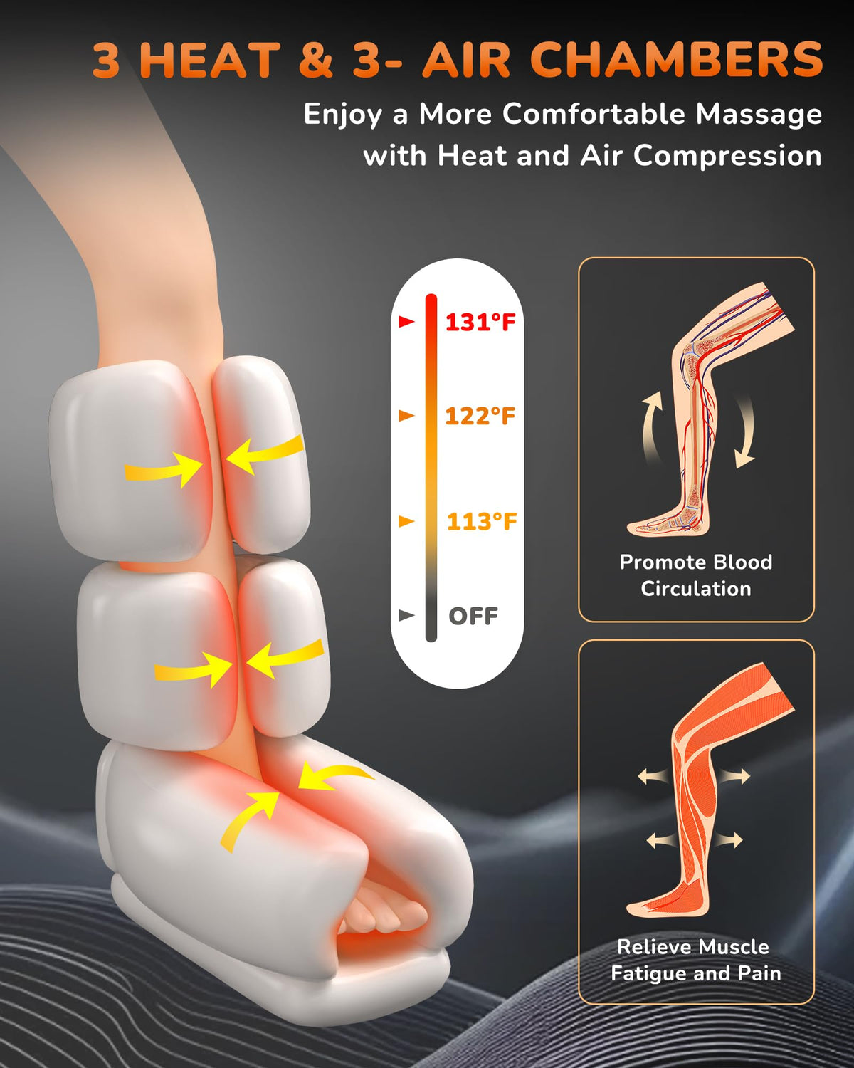 Leg Compression Massager with Heat M985