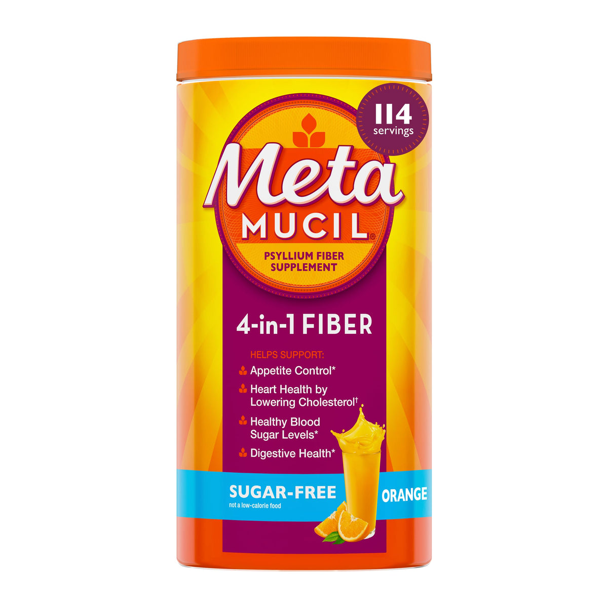 Sugar-Free Orange Flavored Psyllium Husk Fiber Powder O703885