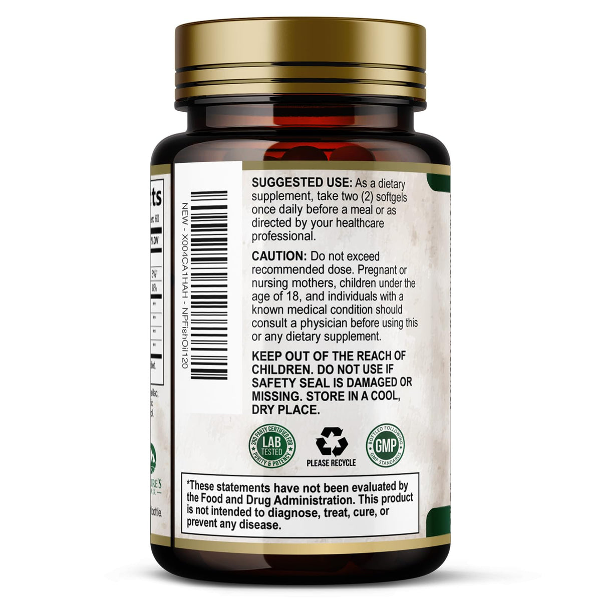 2400mg Omega 3 Fish Oil Softgels S826765