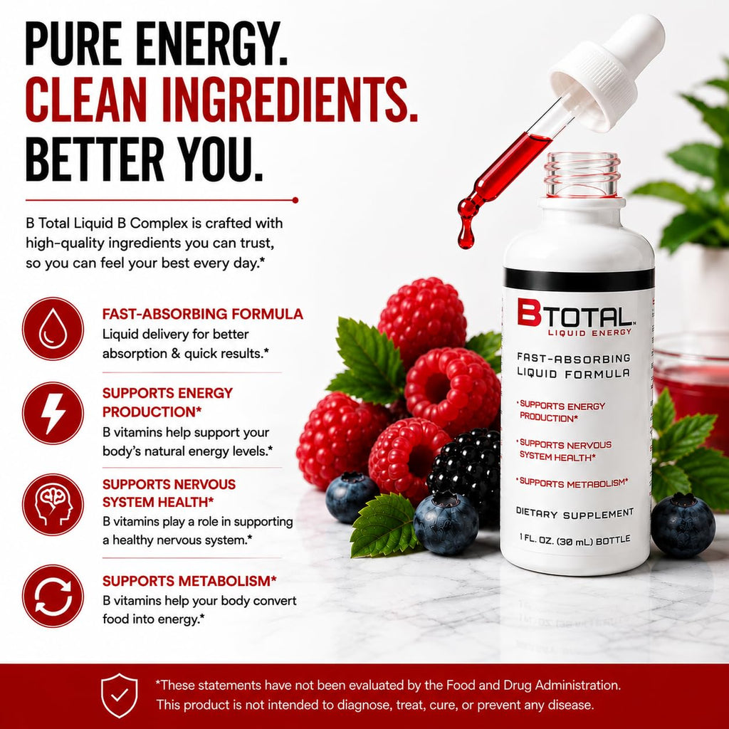 Berry 2 fl oz Sublingual Vitamin B Complex Liquid Drops T4701