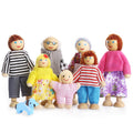 Dollhouse Figures Set of 7 with Dog A911