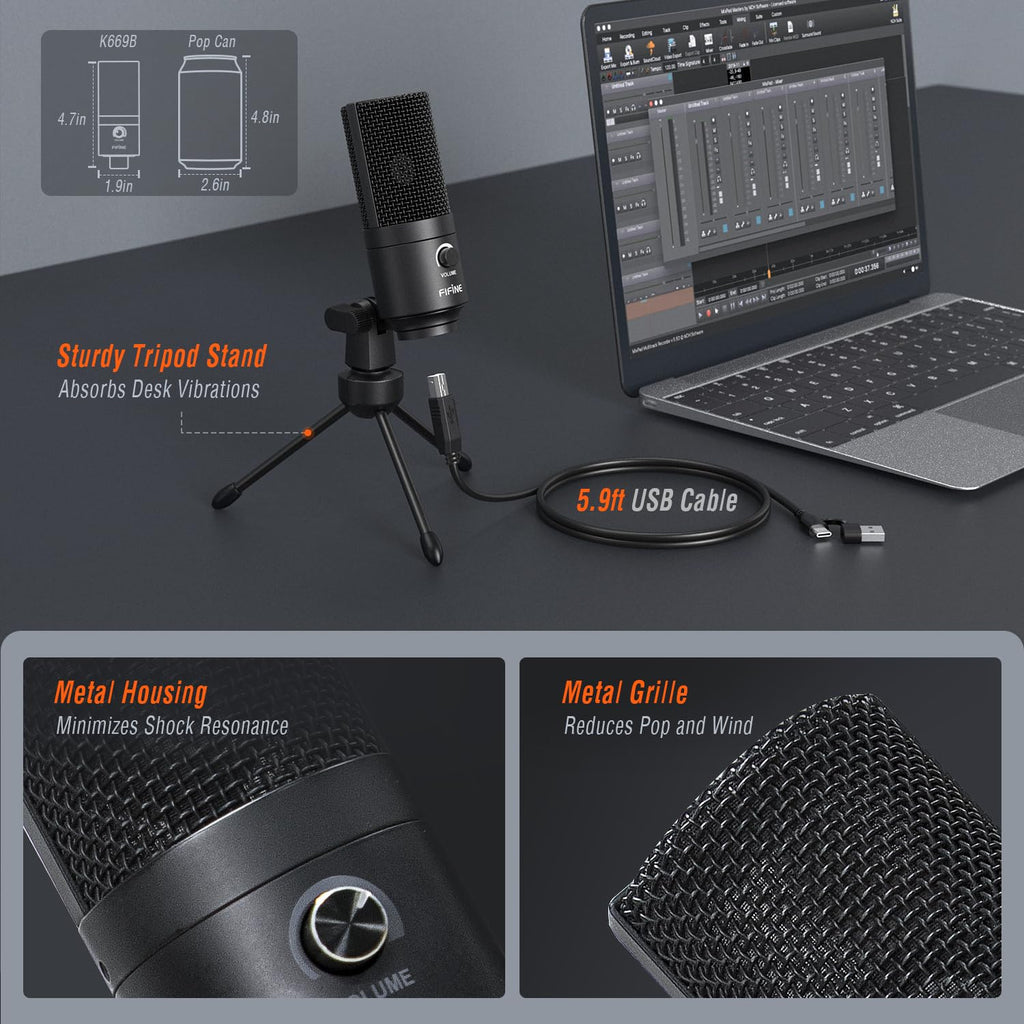 USB Condenser Recording Microphone P303