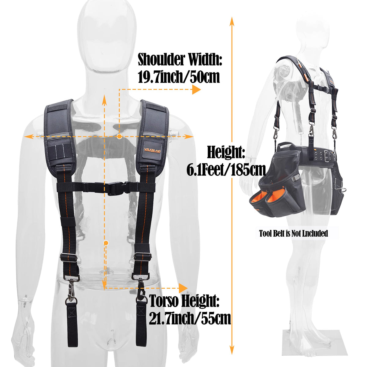 Padded Tool Belt Suspenders M2841