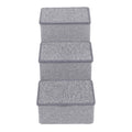 Foldable 3 Step Dog Stairs with Storage Q5051