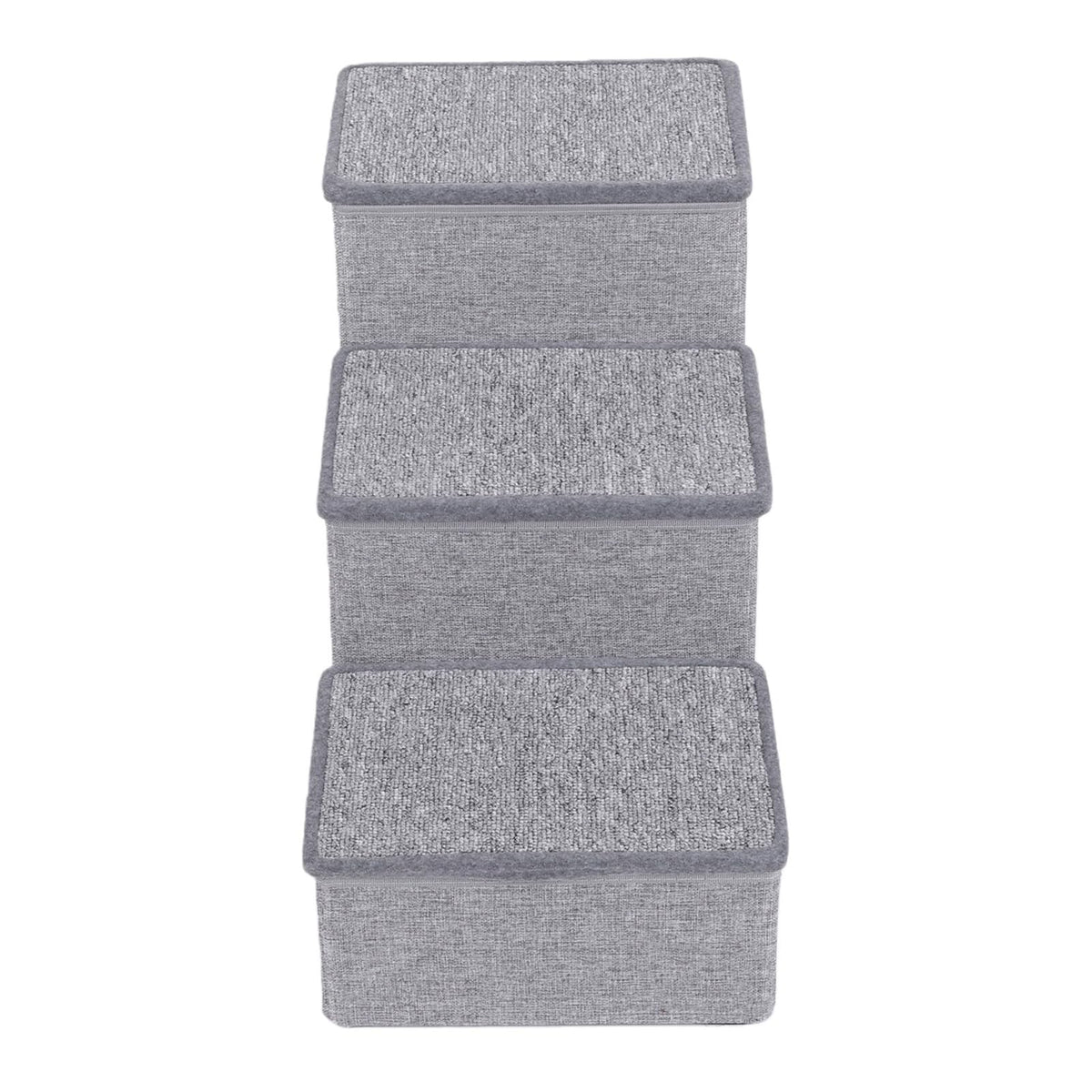 Foldable 3 Step Dog Stairs with Storage Q5051