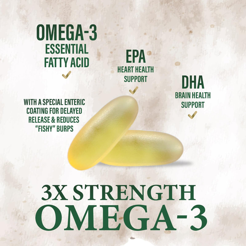 2400mg Omega 3 Fish Oil Softgels S826765