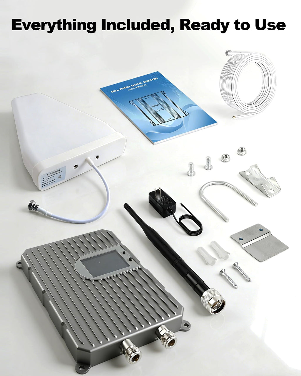Cell Phone Signal Booster Up to 3000 Sq.Ft 4G LTE 5G Cellular Repeater U993
