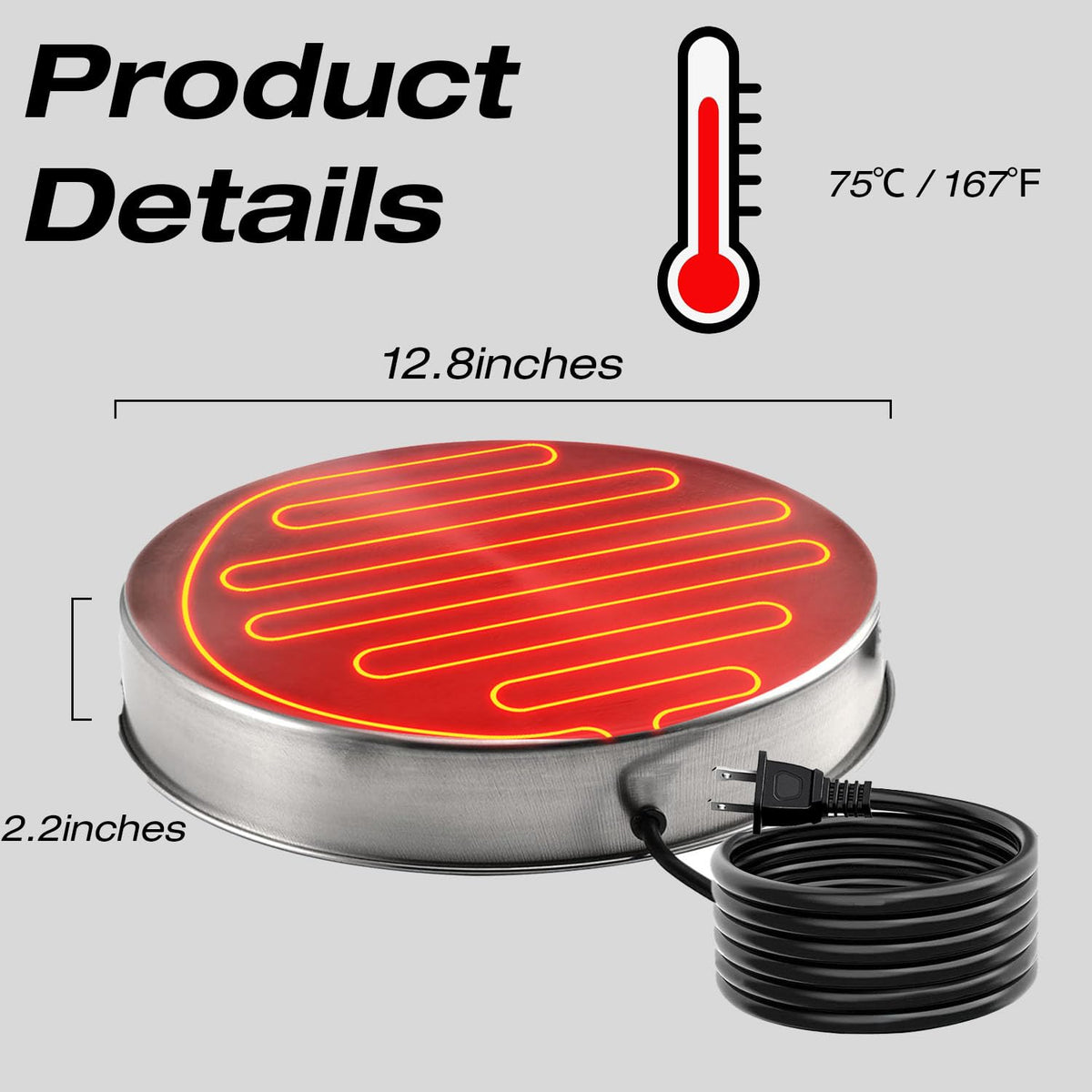 Heated Chicken Waterer 13 Inches U857791