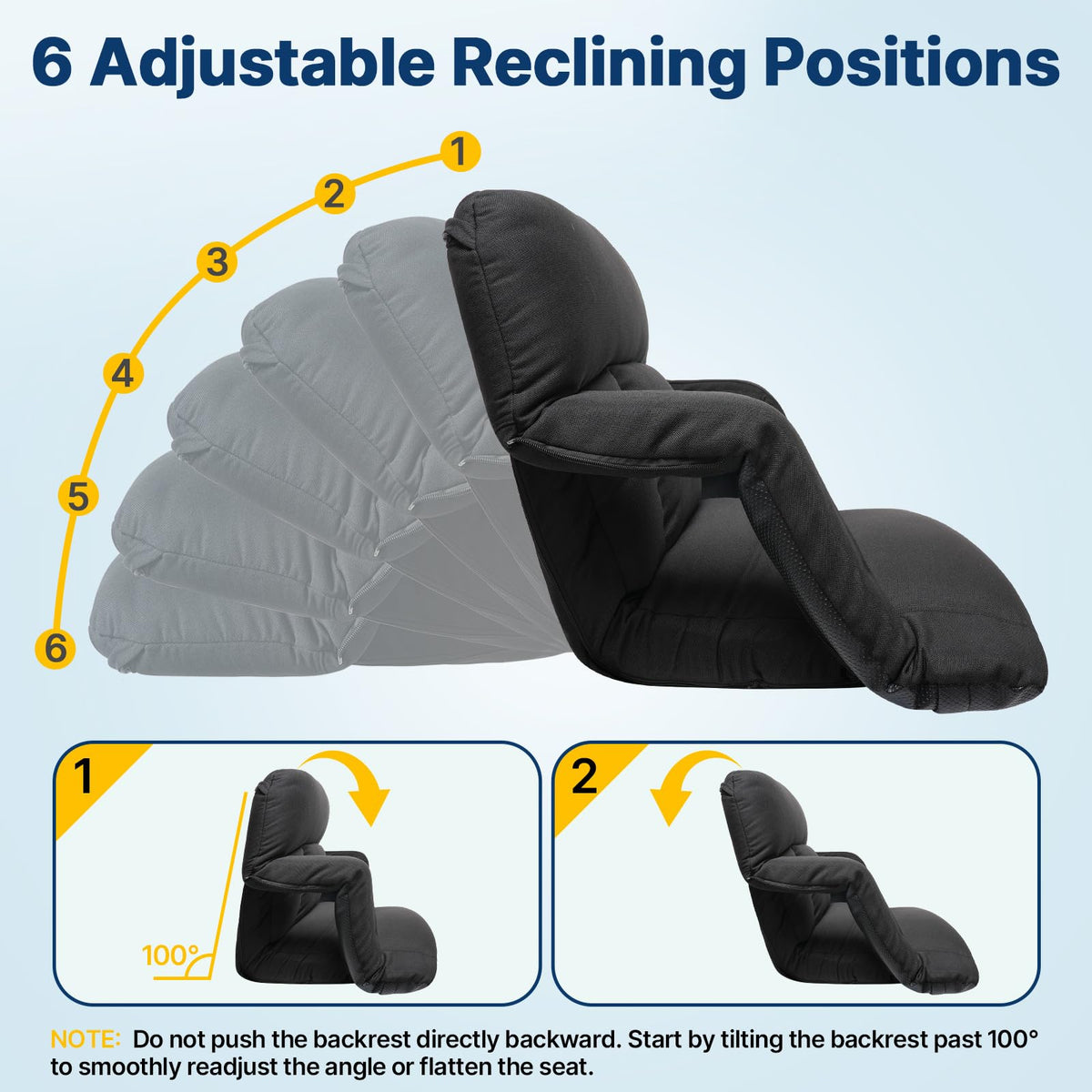 25'' Stadium Seat with Back Support, 2pcs D423682
