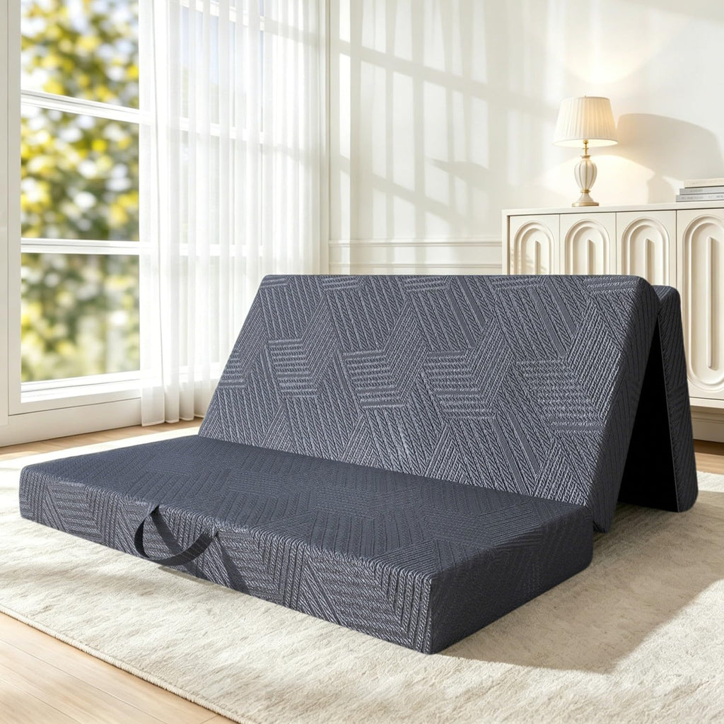 6 Inch Queen Tri-fold Memory Foam Mattress with Storage Bag B211196
